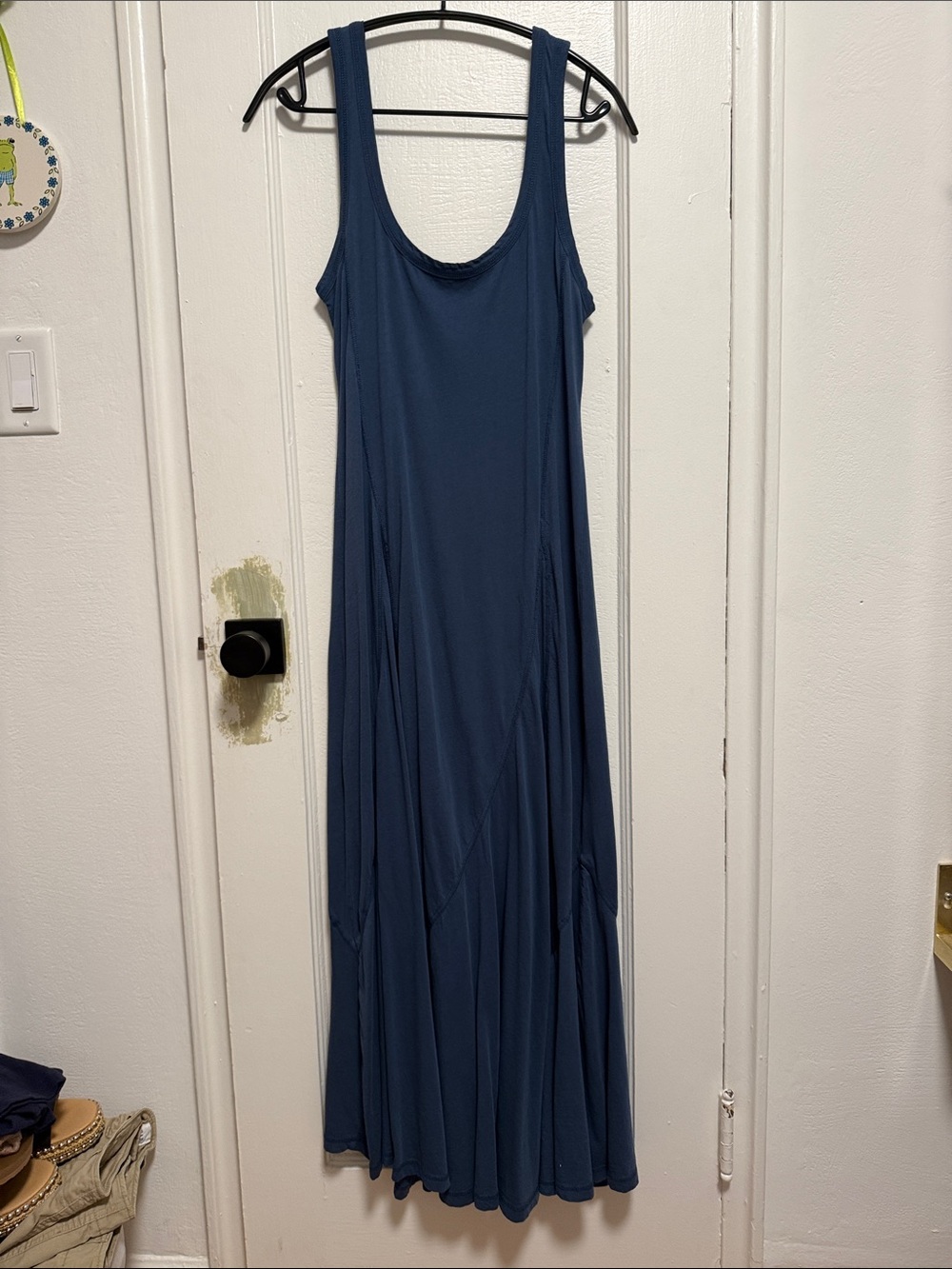 Free People Navy Blue Sleeveless Maxi Dress